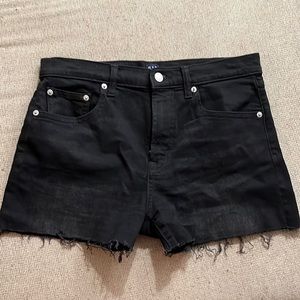GAP 3” Black Denim Shorts